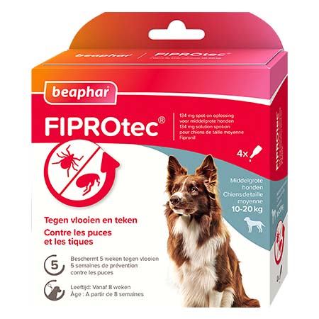 Spot-On FIPROtec® de Beaphar chien moyen